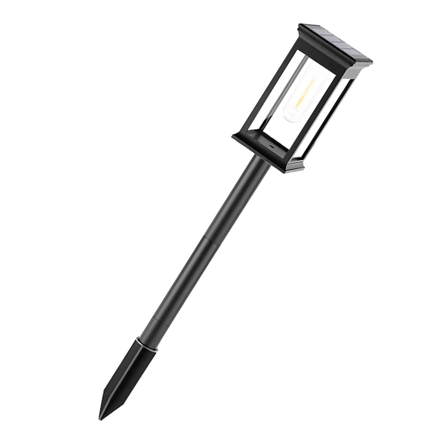 Lot de 6 : piquet solaire étanche IP65 avec allumage/extinction automatique