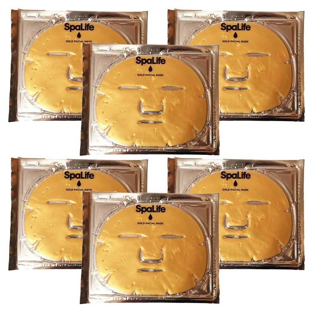 6-Pack: SpaLife Anti-Aging Gold Hydrogel Mask