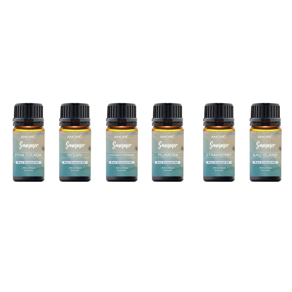 6-Pack: Summer Vibe Fresh Scented Aromatherapy Essential Oil For Diffusers Humidifiers