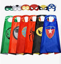 6-Pack: Superhero Reversible Cape & Mask Set