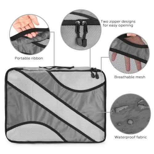 Lot de 6 : Ensemble de sacs de rangement pour valise de voyage