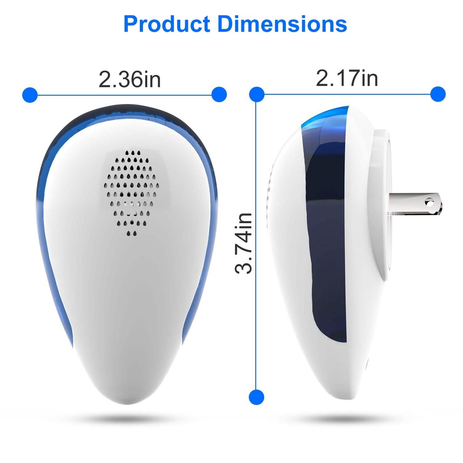 6-Pack: Ultrasonic Pest Repeller Indoor Plug in Bug Repellent