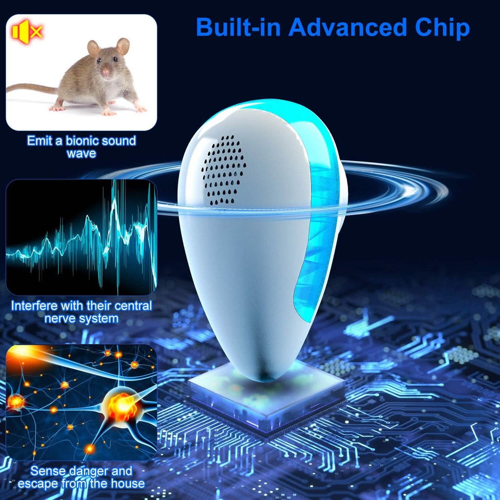 6-Pack: Ultrasonic Pest Repeller Indoor Plug in Bug Repellent