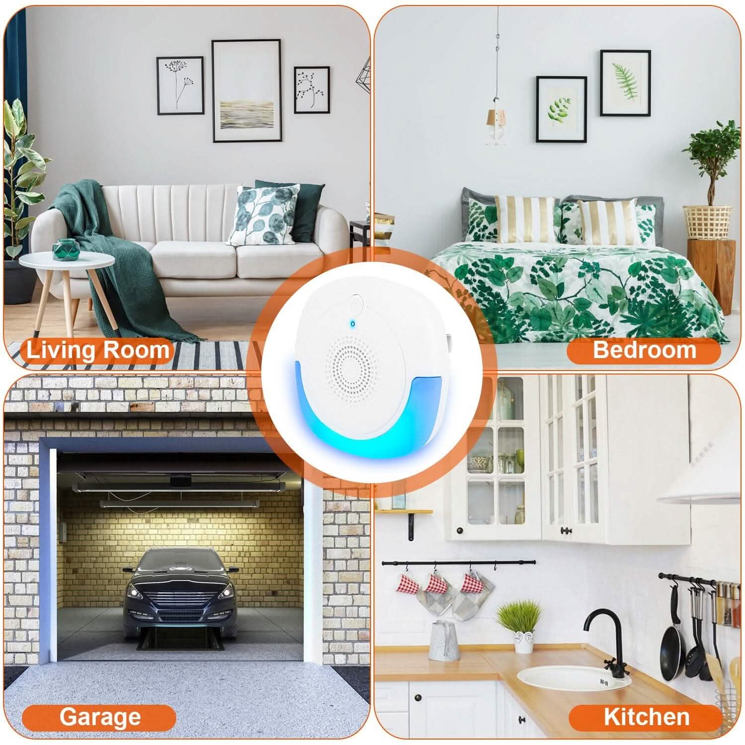 6-Pack: Ultrasonic Pest Repellers Plug-In Indoor Pest Control Mouse Repellent