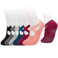 6-Pack: Women Yoga Socks with Straps Non-Slip Grips