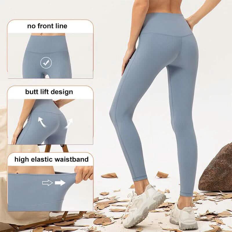 Lot de 6 : Leggings femme taille haute doublés polaire