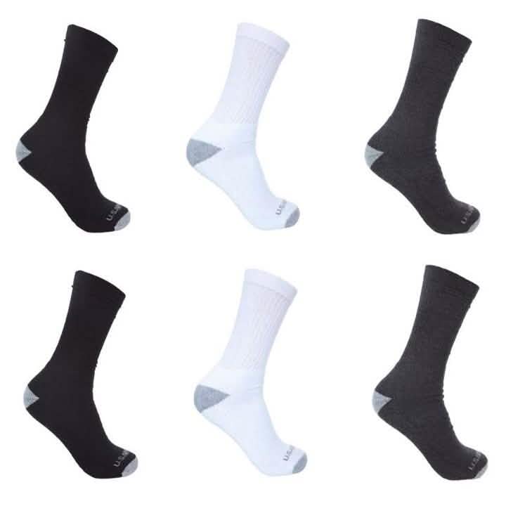 6 paires : Chaussettes en mélange triple de l'armée américaine