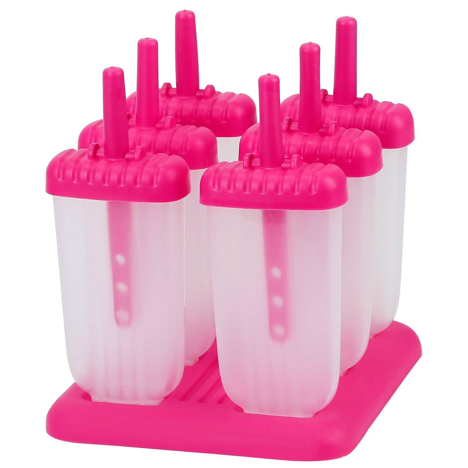 6-Piece: Popsicle Molds Reusable Ice Cream DIY Ice Pop Maker
