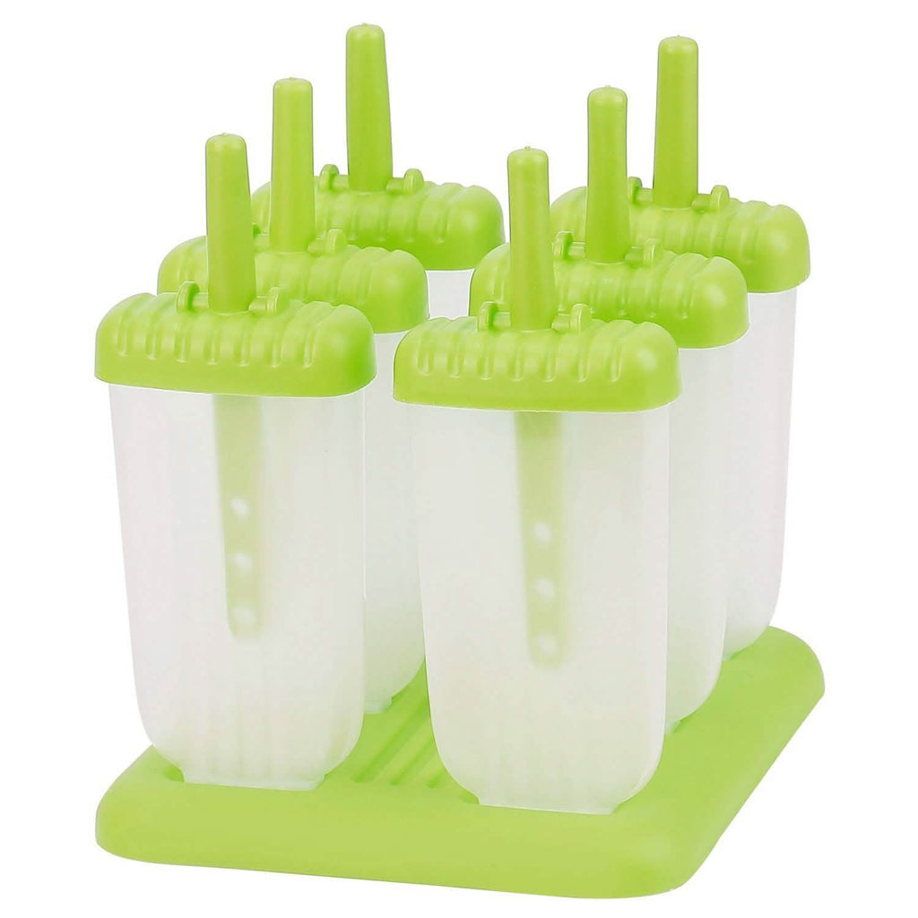 6-Piece: Popsicle Molds Reusable Ice Cream DIY Ice Pop Maker