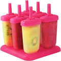 6-Piece: Popsicle Molds Reusable Ice Cream DIY Ice Pop Maker