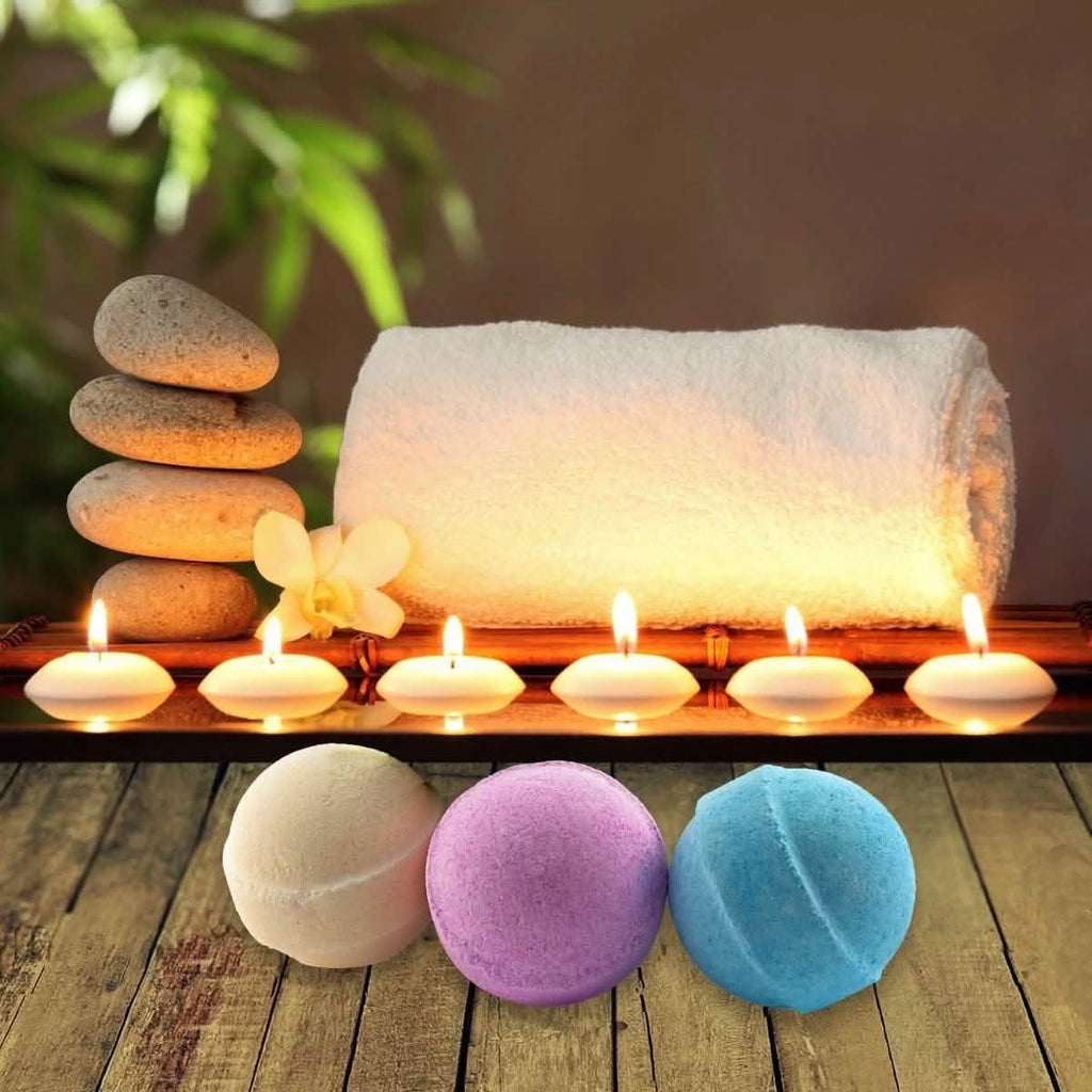 6-Piece Set: Organic Handmade Bath Bombs