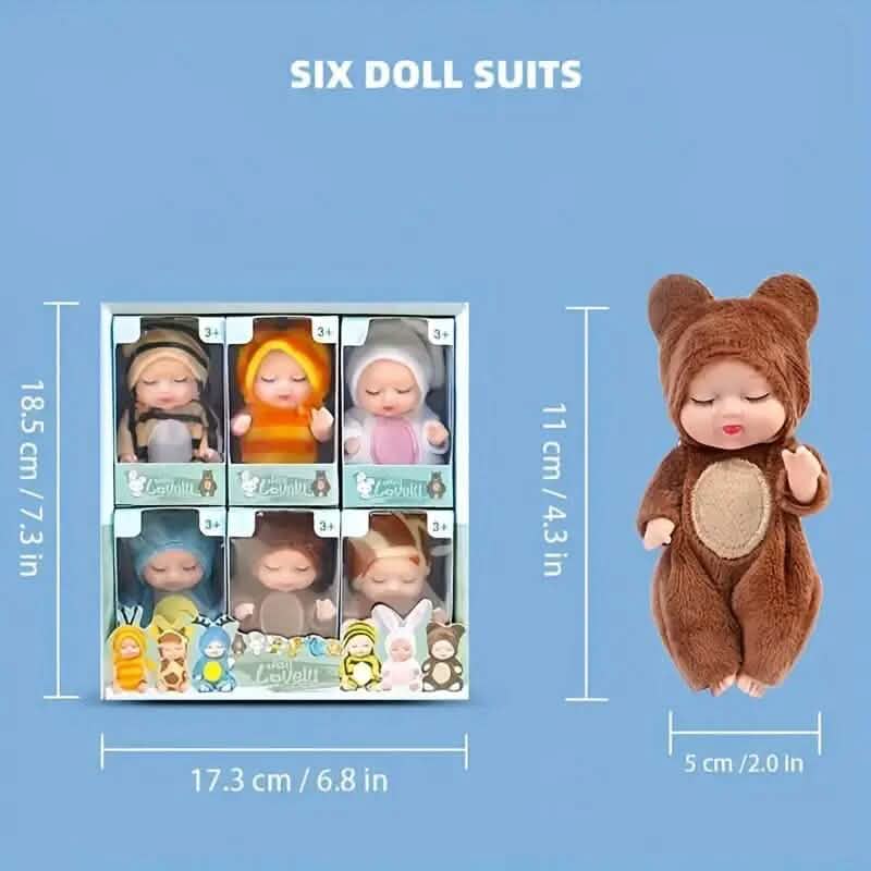 6-Piece Set: Princess Doll Gift Box