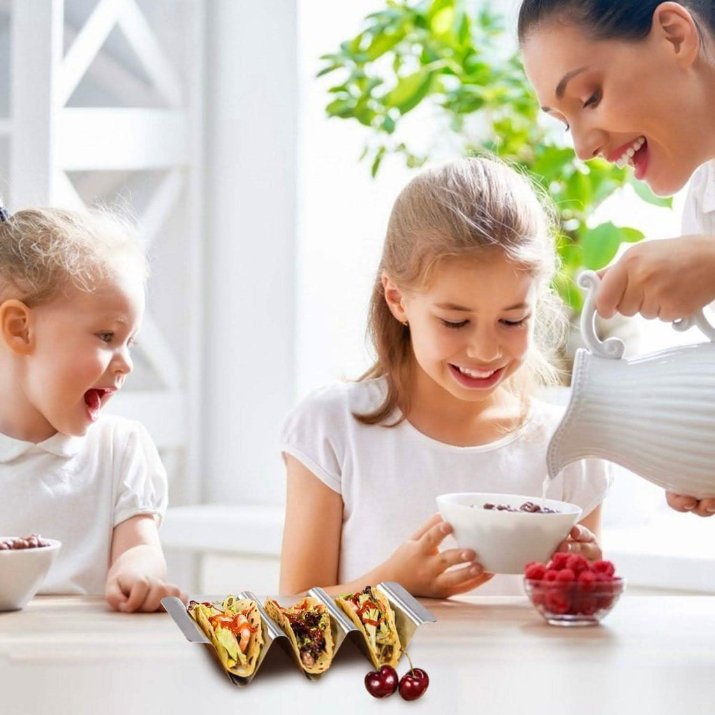 6 pièces : Supports à tacos en acier inoxydable
