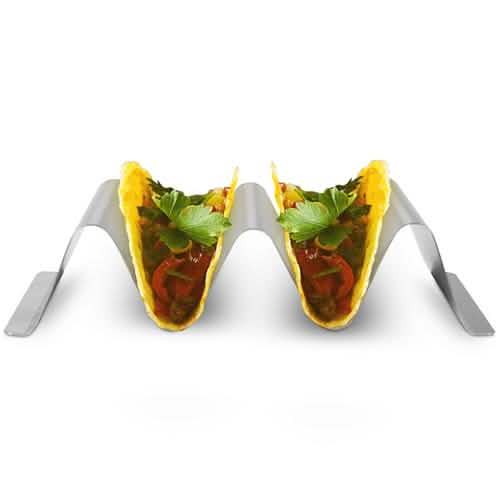 6 pièces : Supports à tacos en acier inoxydable