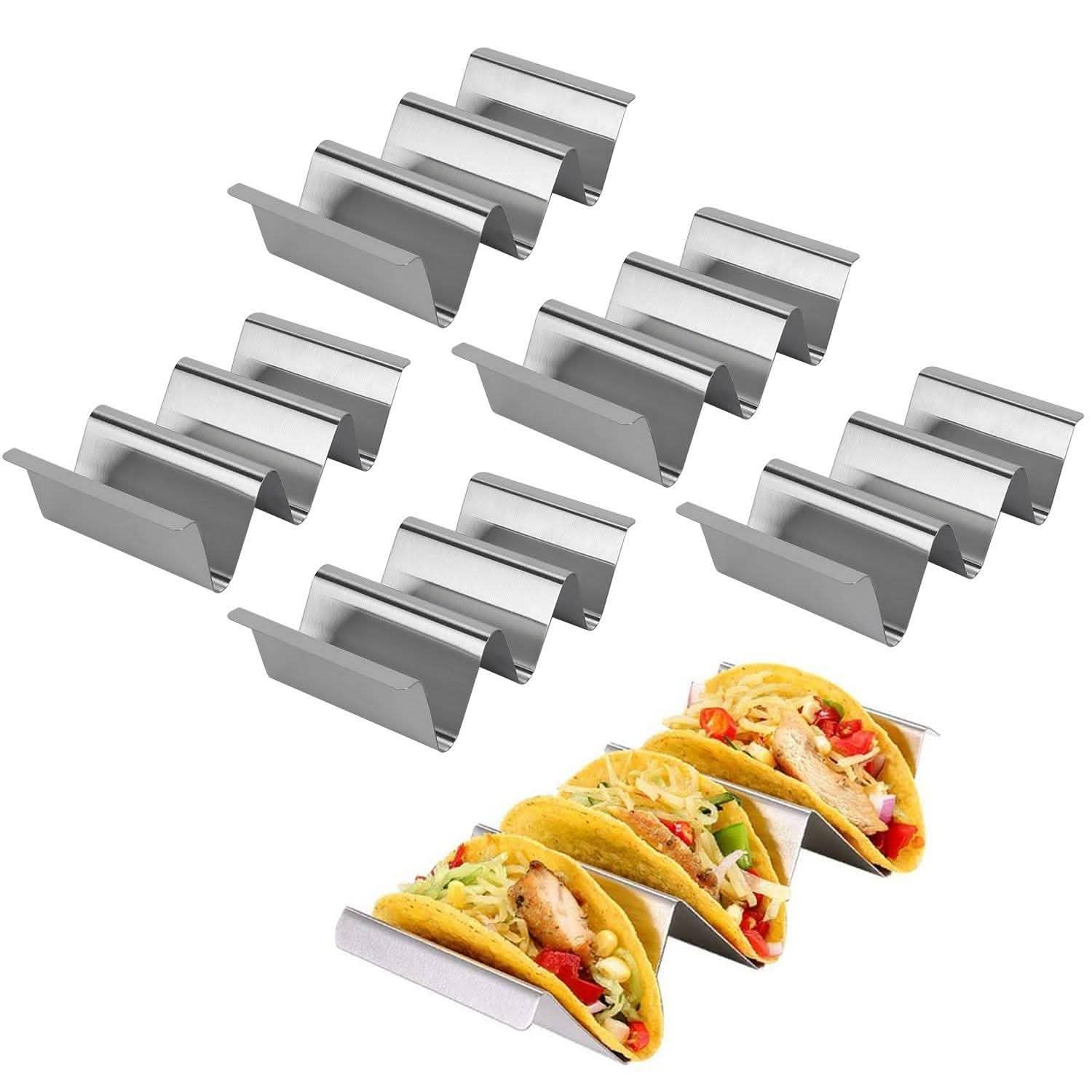 6 pièces : Supports à tacos en acier inoxydable