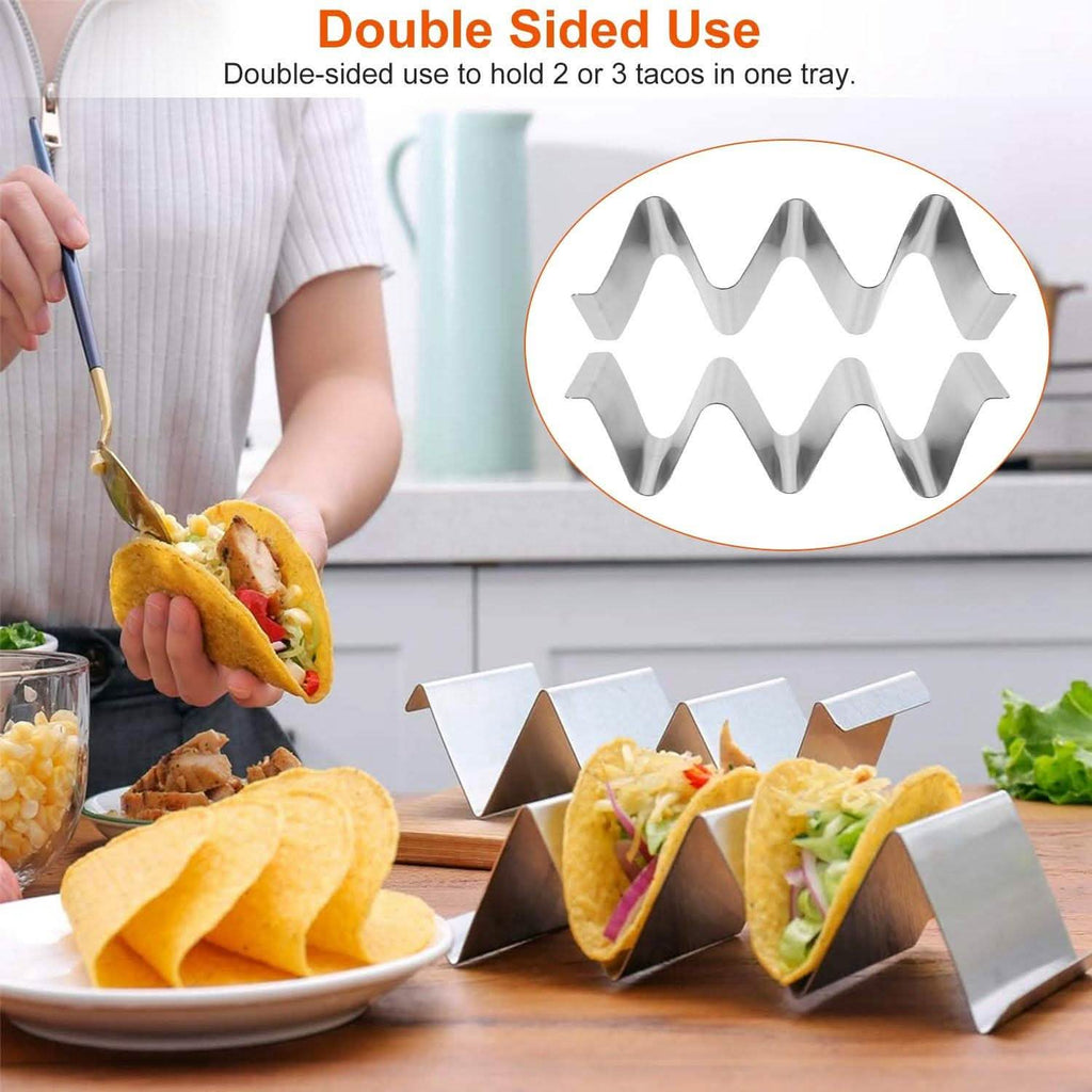 6 pièces : Supports à tacos en acier inoxydable