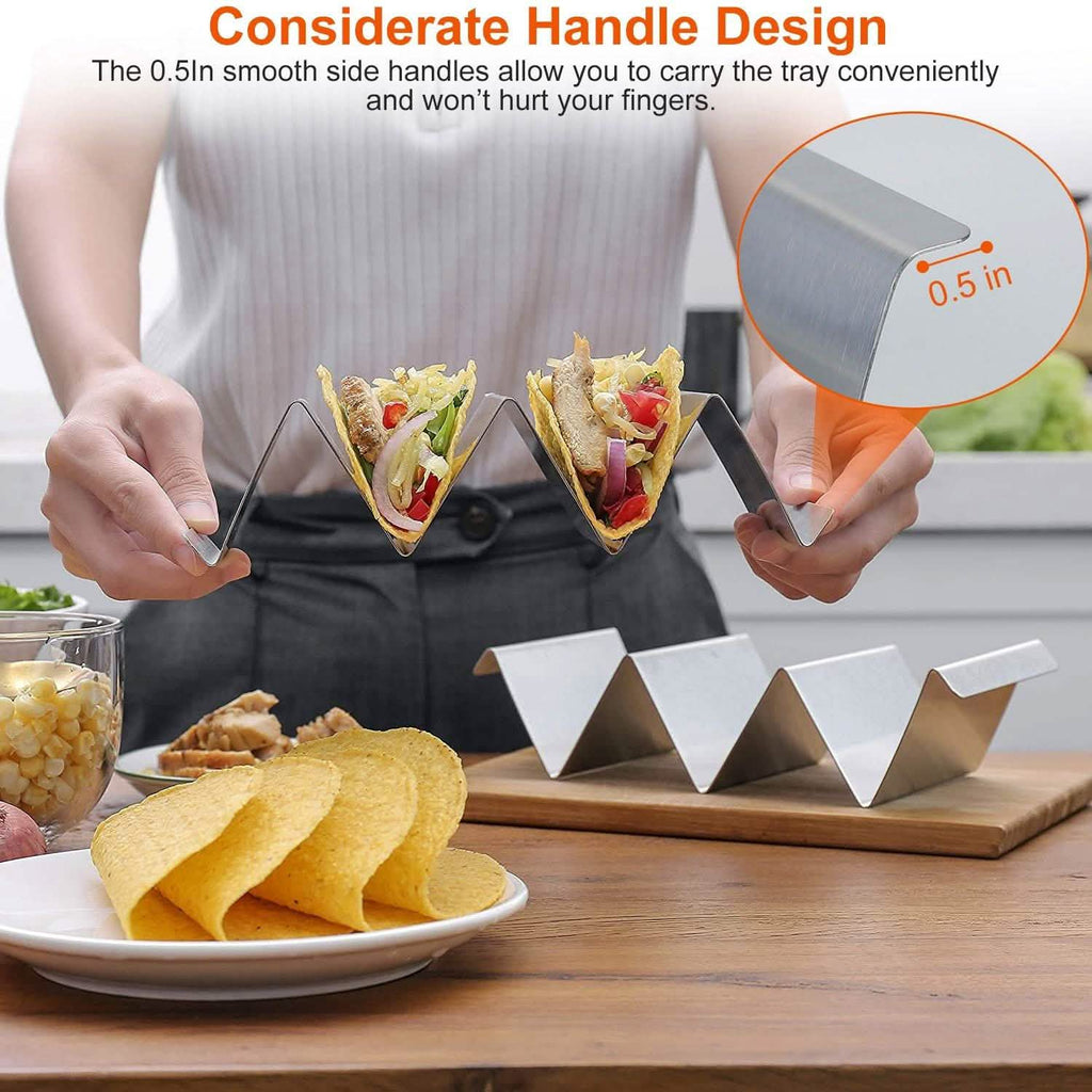 6 pièces : Supports à tacos en acier inoxydable