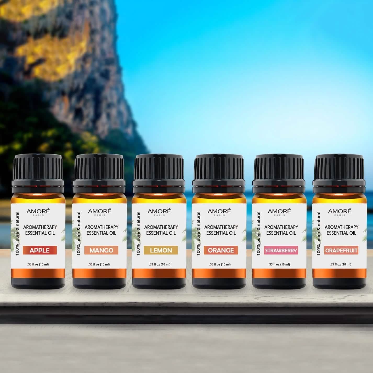 6-Piece: Tropical Collection Therapeutic-Grade Aromatherapy Essential Oil Set