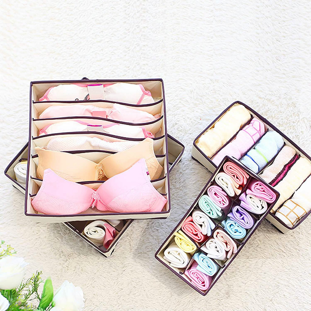 Lot de 6 : Organisateur de tiroir pliable pour sous-vêtements