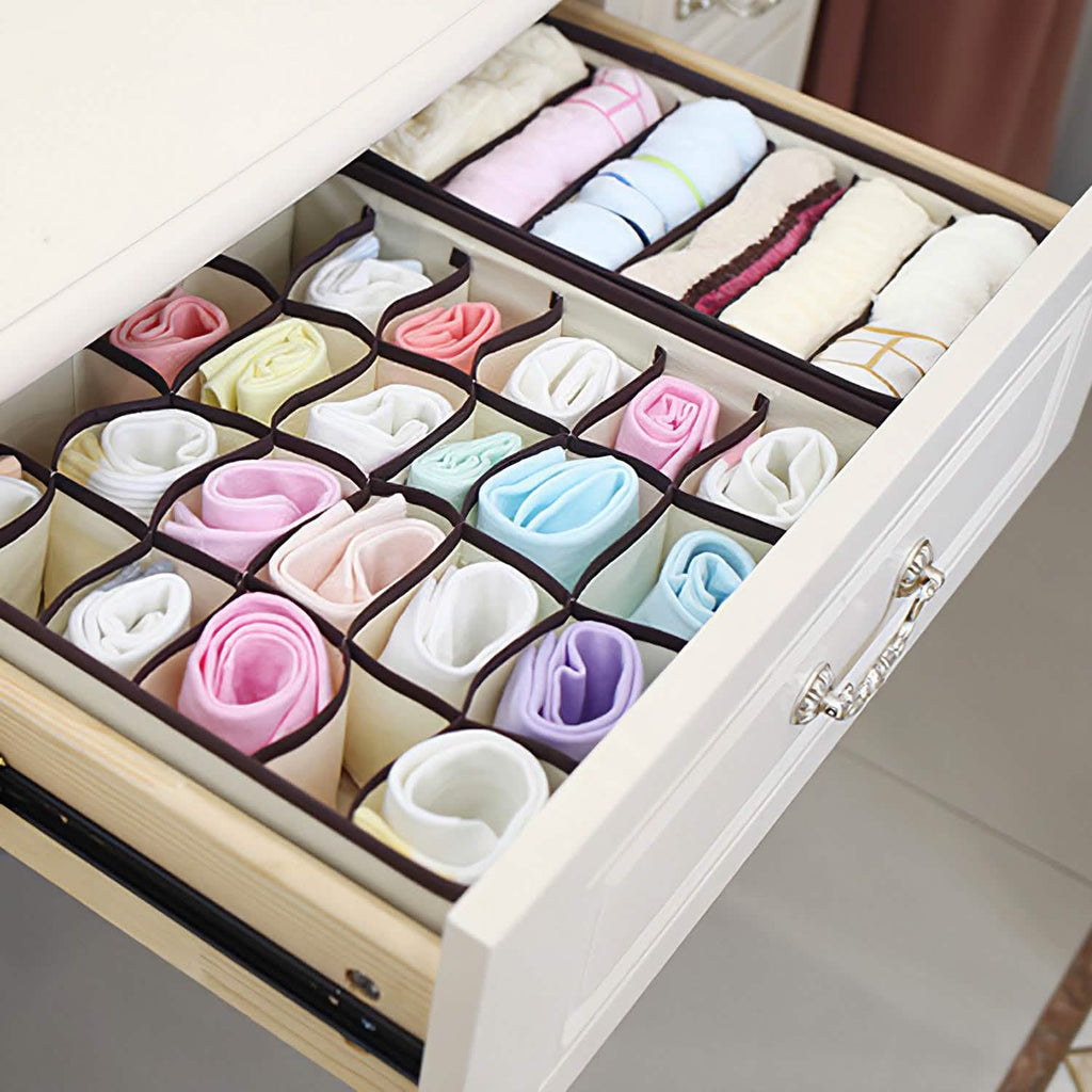 Lot de 6 : Organisateur de tiroir pliable pour sous-vêtements