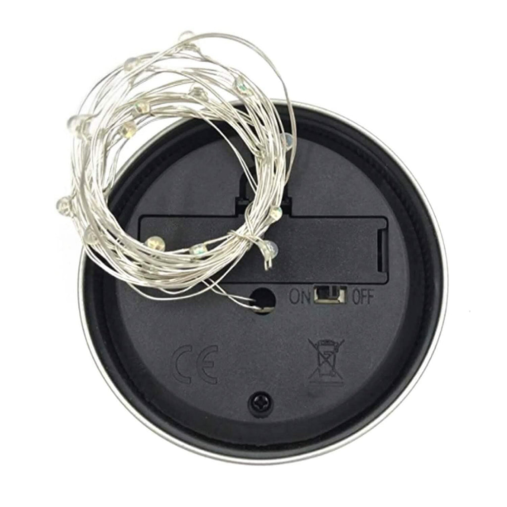 Lot de 6 : Couvercles lumineux solaires pour bocaux Mason, 20 LED