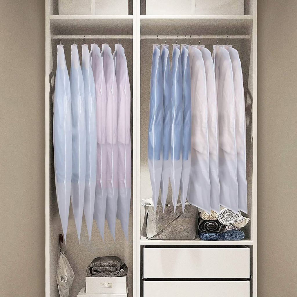 6 pièces : Housse de vêtement transparente Zilink