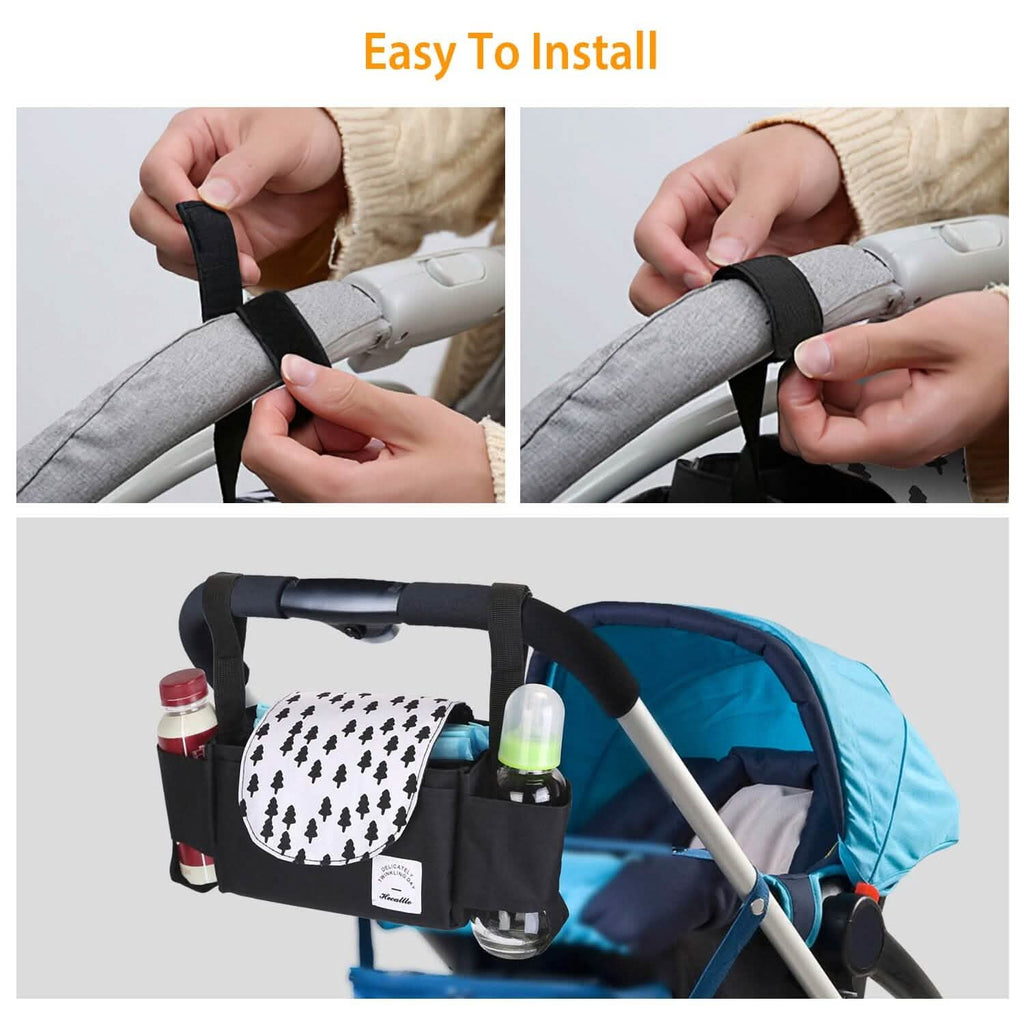 6-Pockets Baby Trolley Bag with Cup Holder