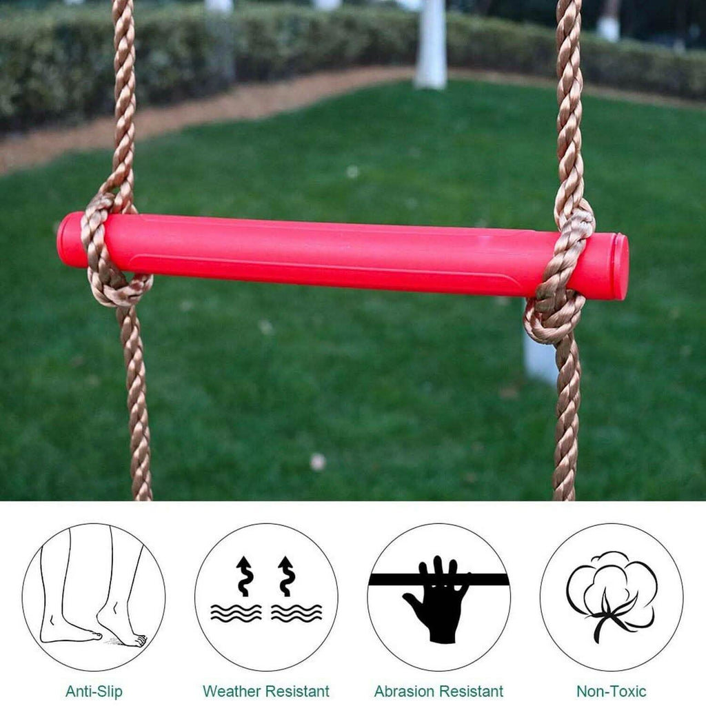 6 Rungs Swing Climbing Rope Ladder Hang for Children Playground Exercise