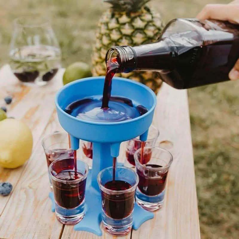 Distributeur et support de 6 verres à shot
