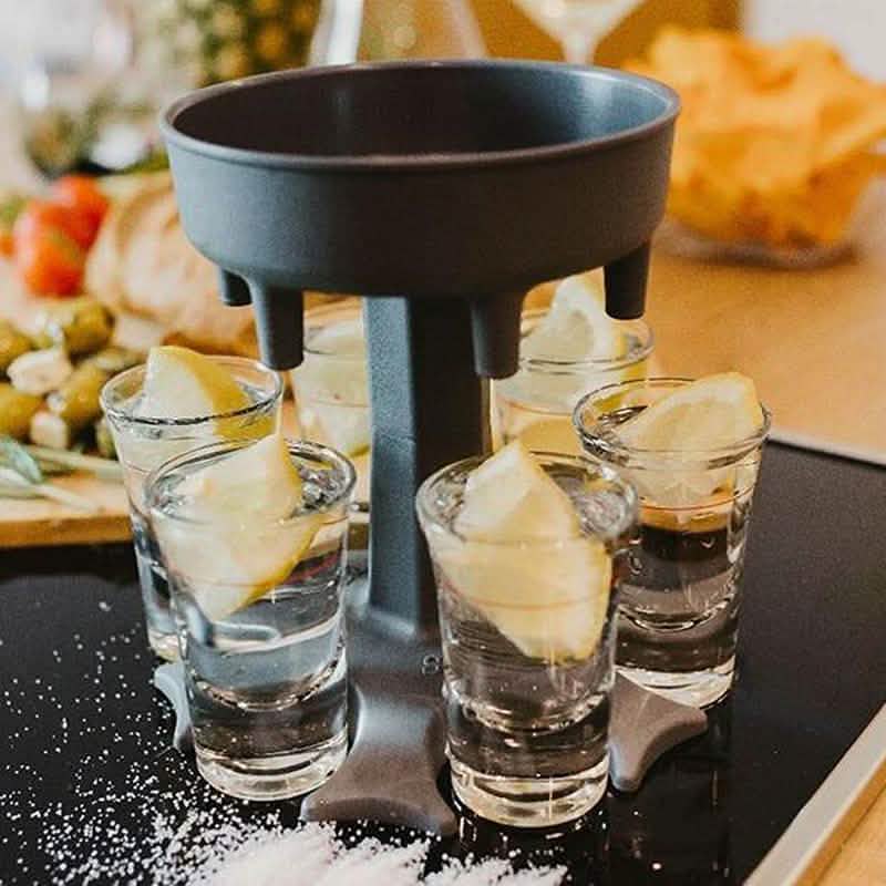 Distributeur et support de 6 verres à shot