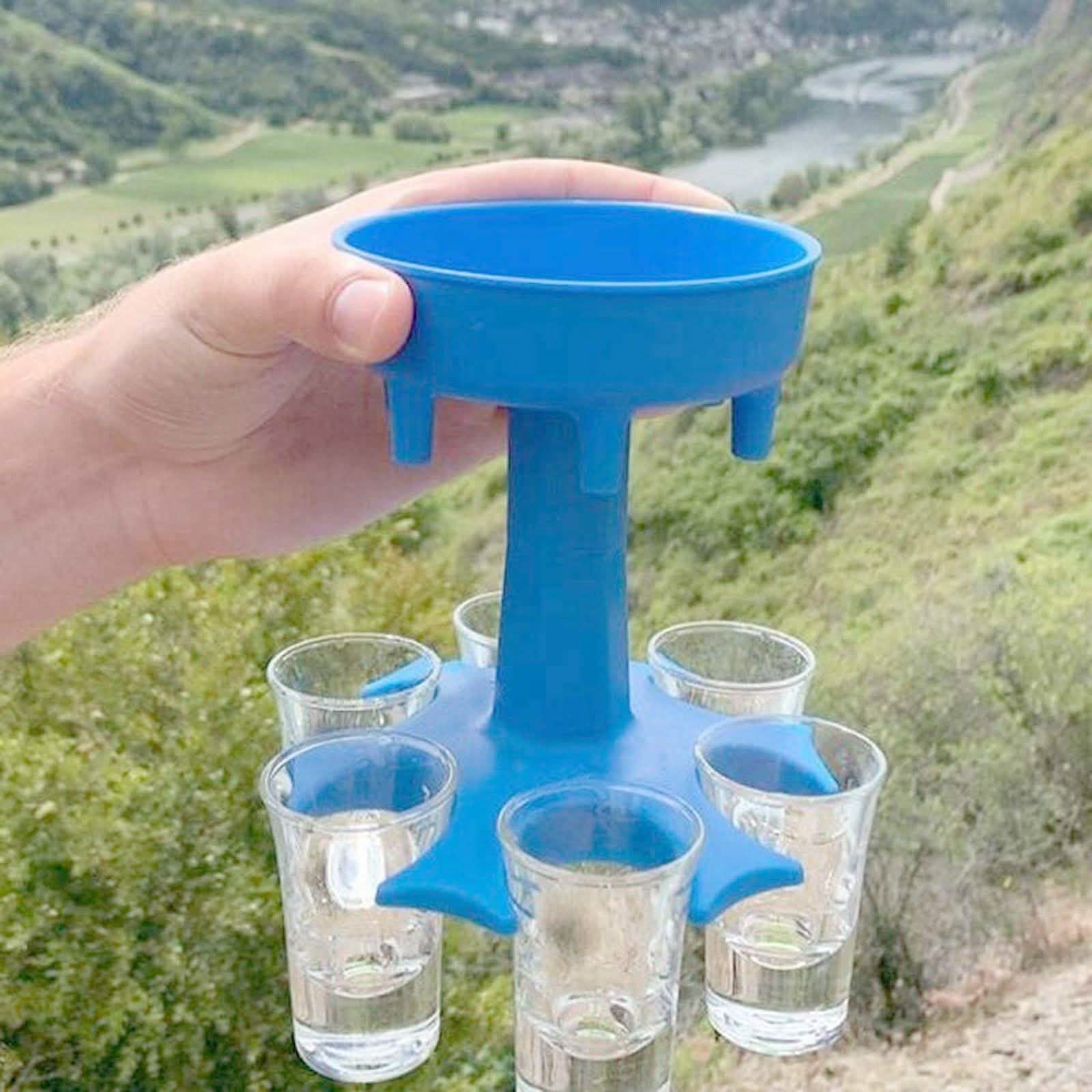 Distributeur et support de 6 verres à shot