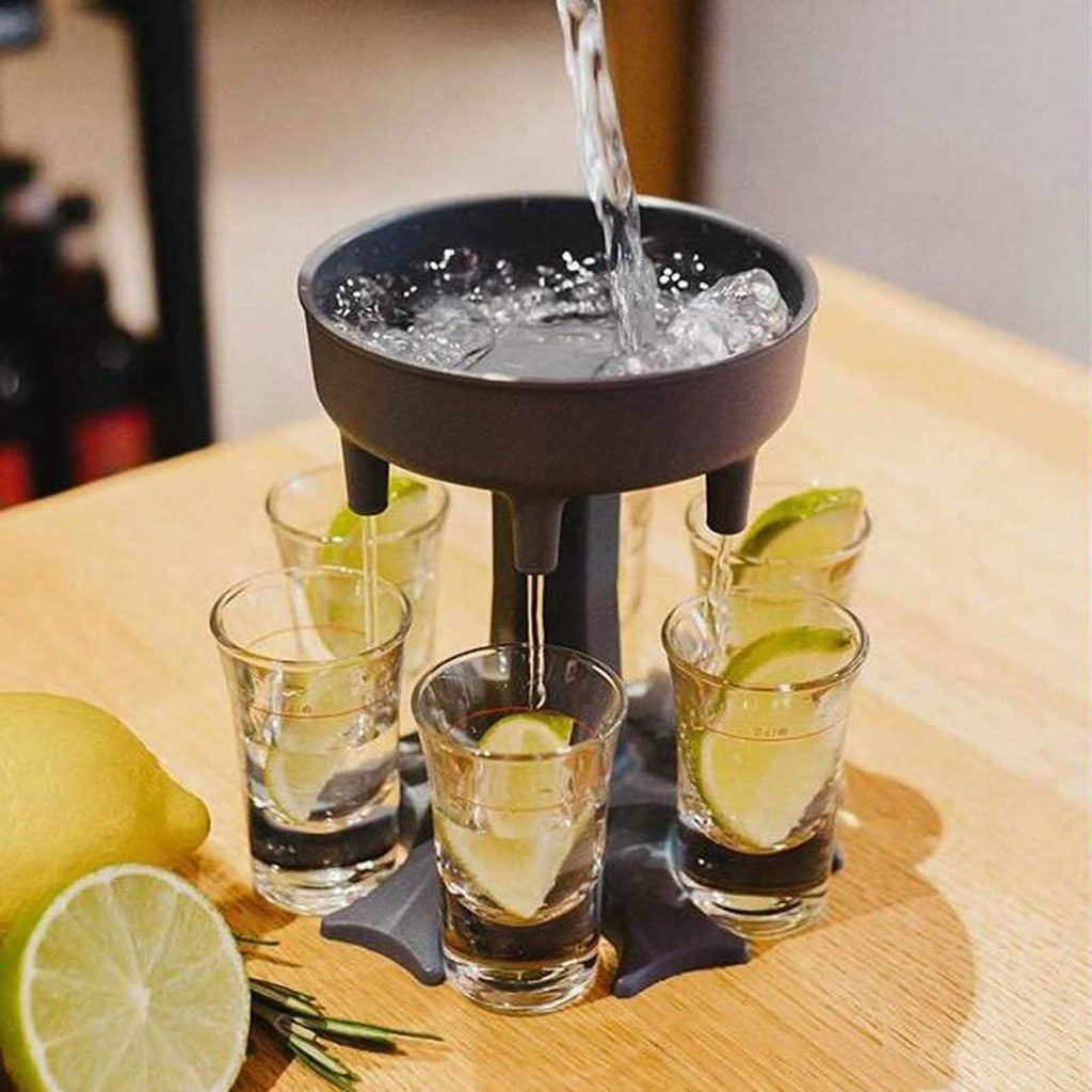 Distributeur et support de 6 verres à shot