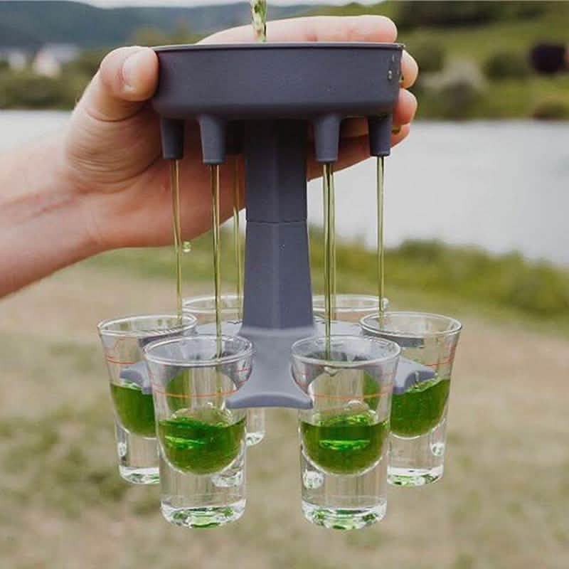Distributeur et support de 6 verres à shot
