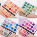 Palette de fards à paupières 60 couleurs, ensemble de maquillage 4-en-1 avec tableau de couleurs
