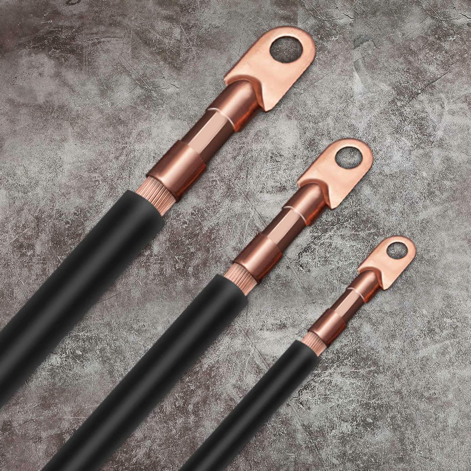 60-Piece: Battery Bare Copper Ring Lug Terminals