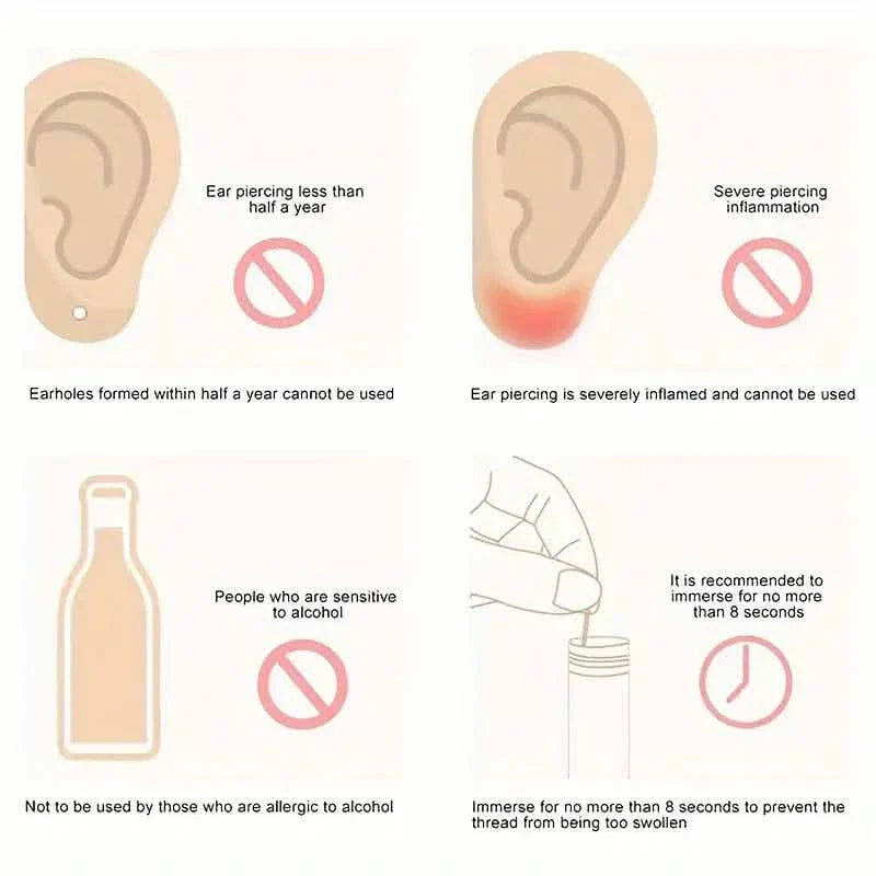 60-Pieces: Ear Hole Cleaning Lines