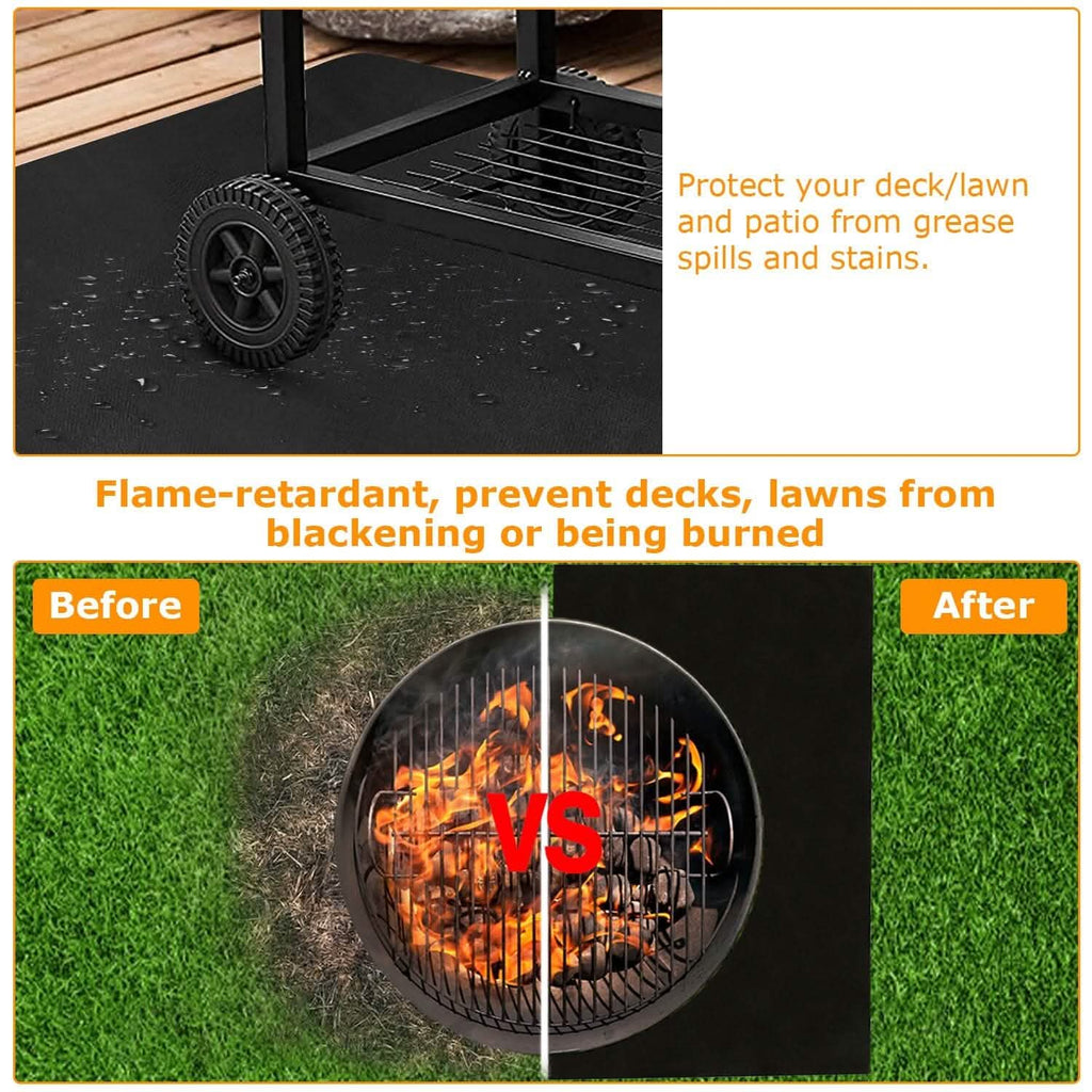 60 x 39" Under Grill Mat Folding Oil Absorbent Reusable Water Resistant