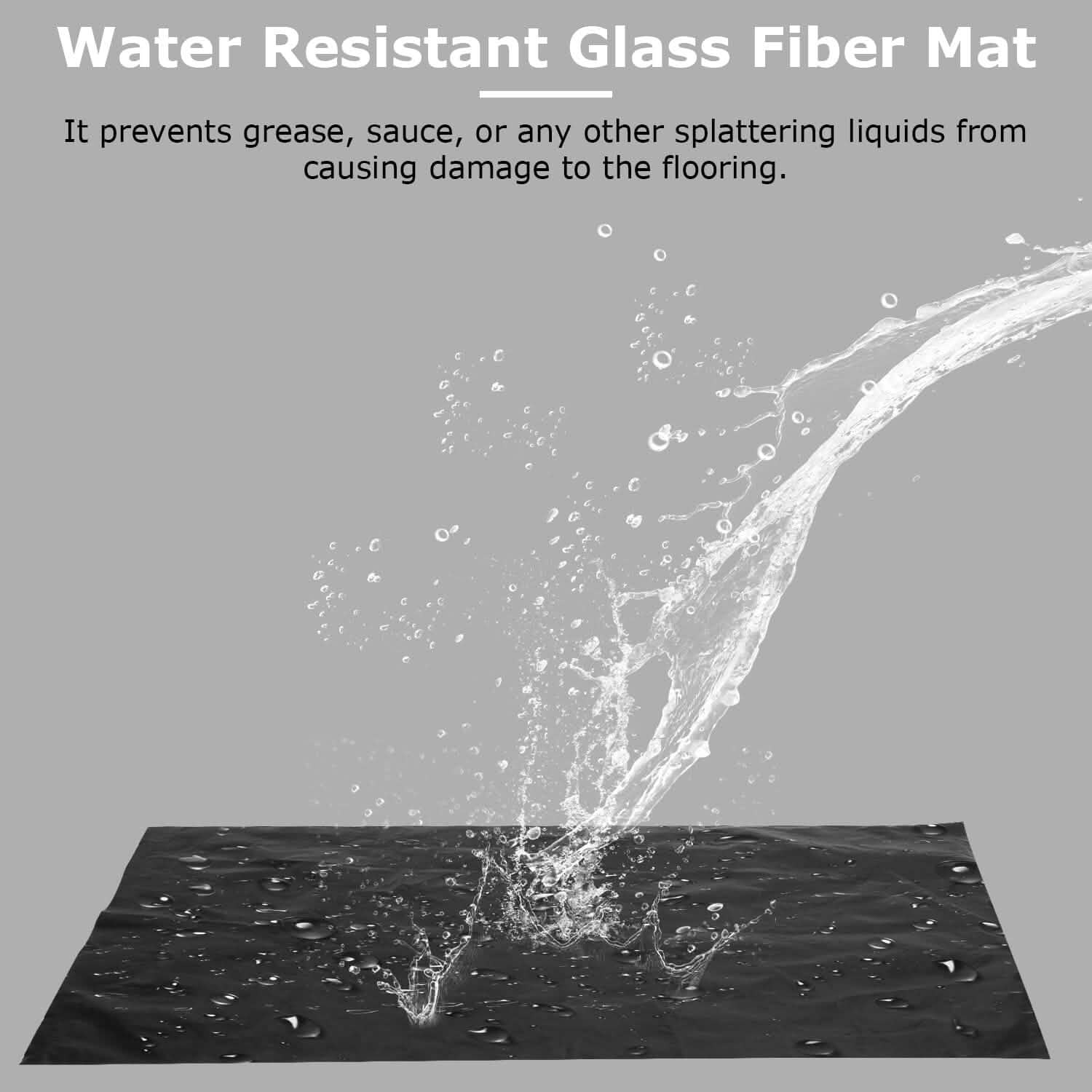 60 x 39" Under Grill Mat Folding Oil Absorbent Reusable Water Resistant
