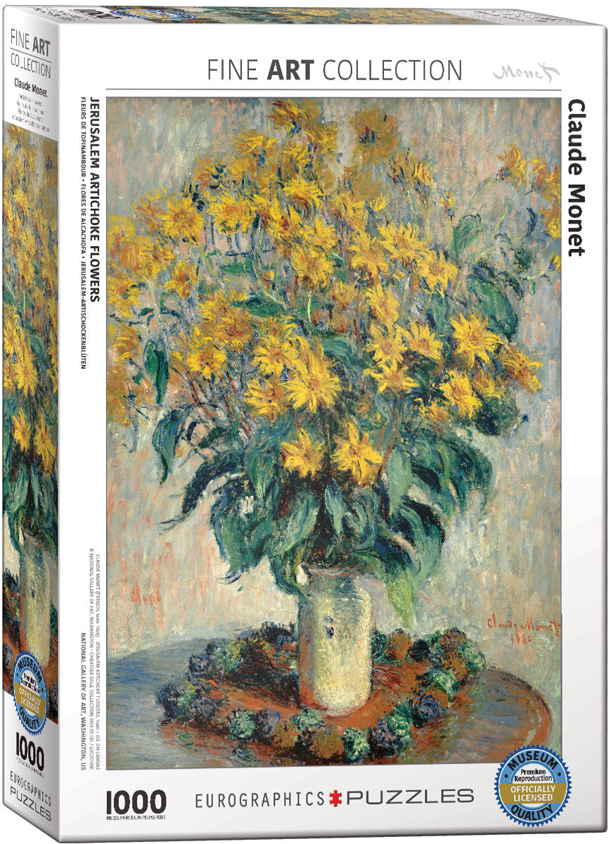 Puzzle: Fine Art Masterpieces - Jerusalem Artichoke Flowers by Claude Monet