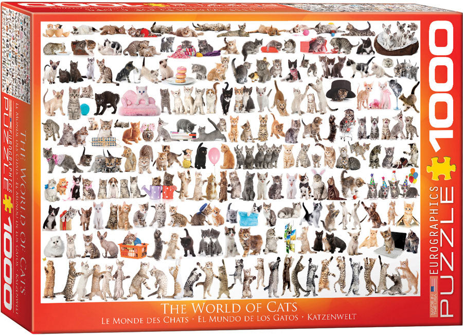 Puzzle: Animal Charts - The World of Cats
