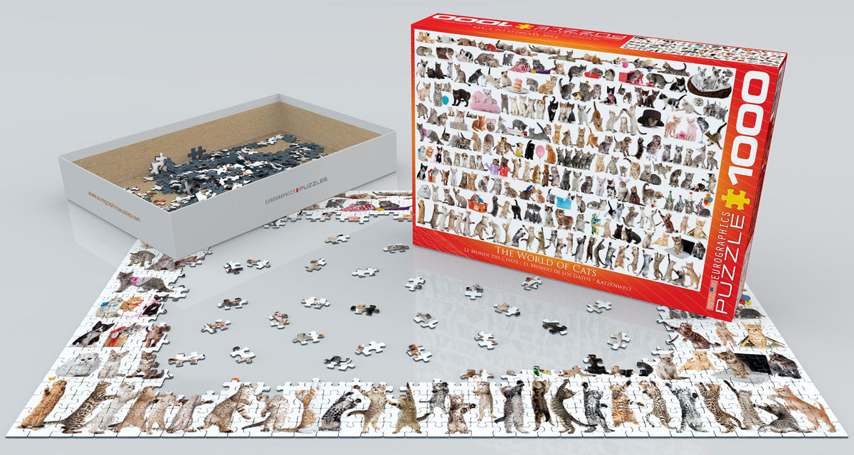 Puzzle: Animal Charts - The World of Cats