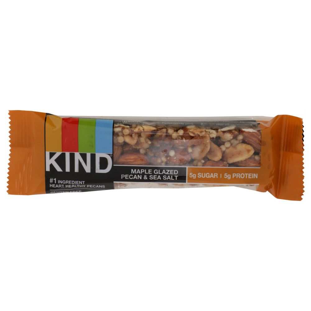 KIND Nuts and Spices Maple Glazed Pecan & Sea Salt Bar- 1.4 oz | Blend