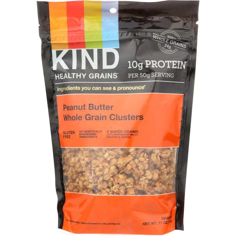 KIND Healthy Grains Peanut Butter Clusters -Whole Grain| Protein Power