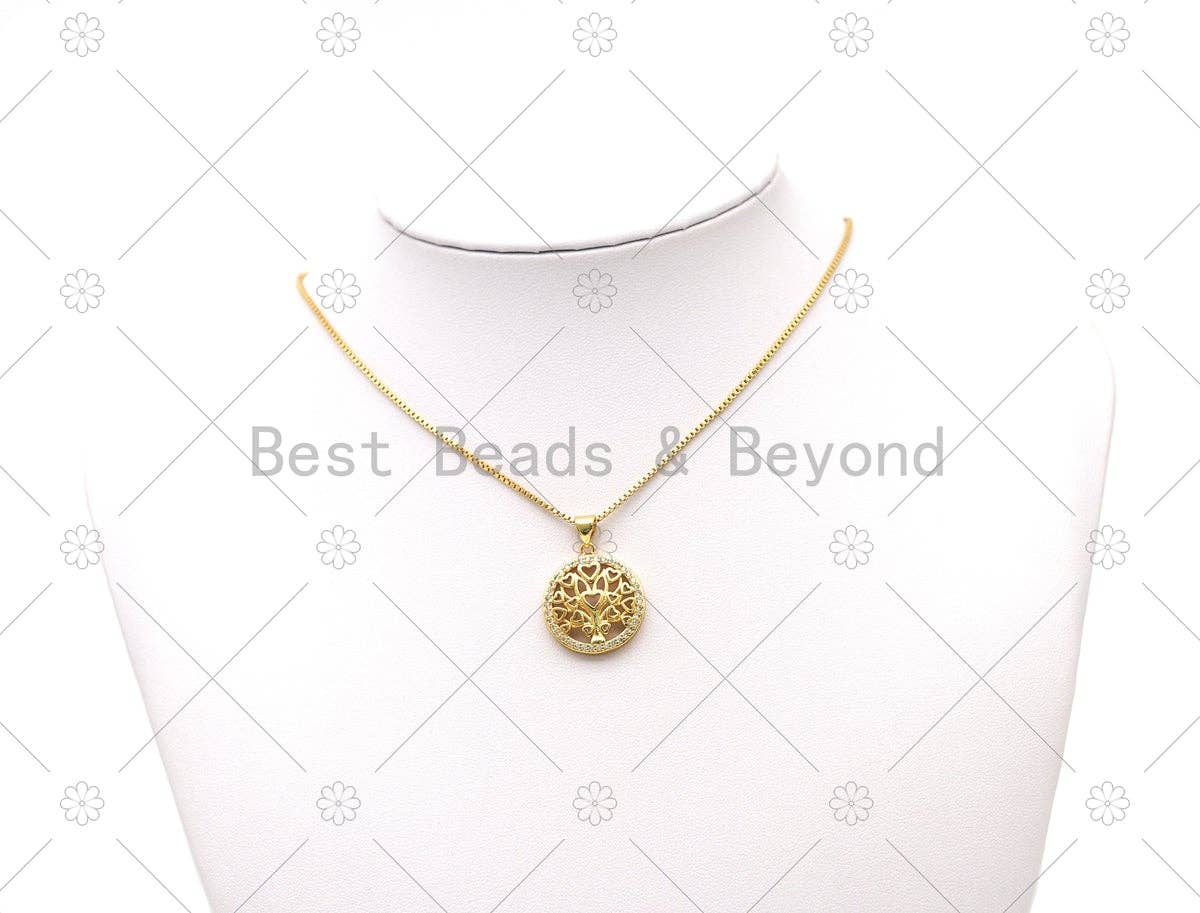 CZ Life Tree Charm,  Sku#LK562