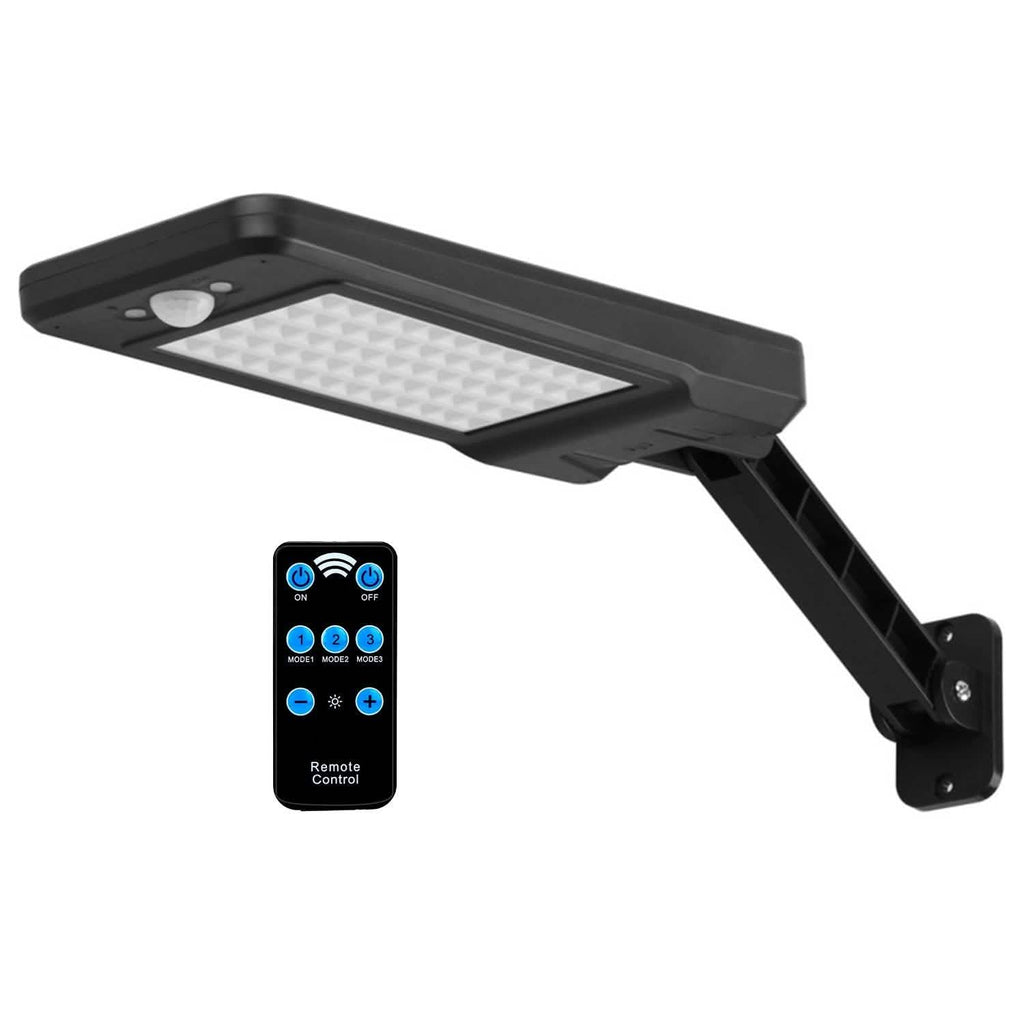 60LEDs Solar PIR Motion Sensor Remote Control Wireless Lamp