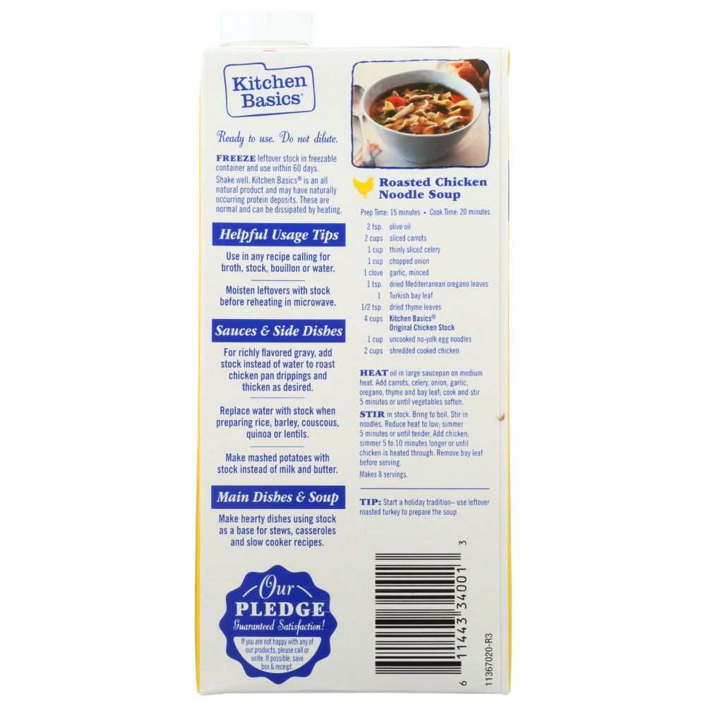 Kitchen Basics Original Chicken Stock - 32oz for Rich Homemade Flavors