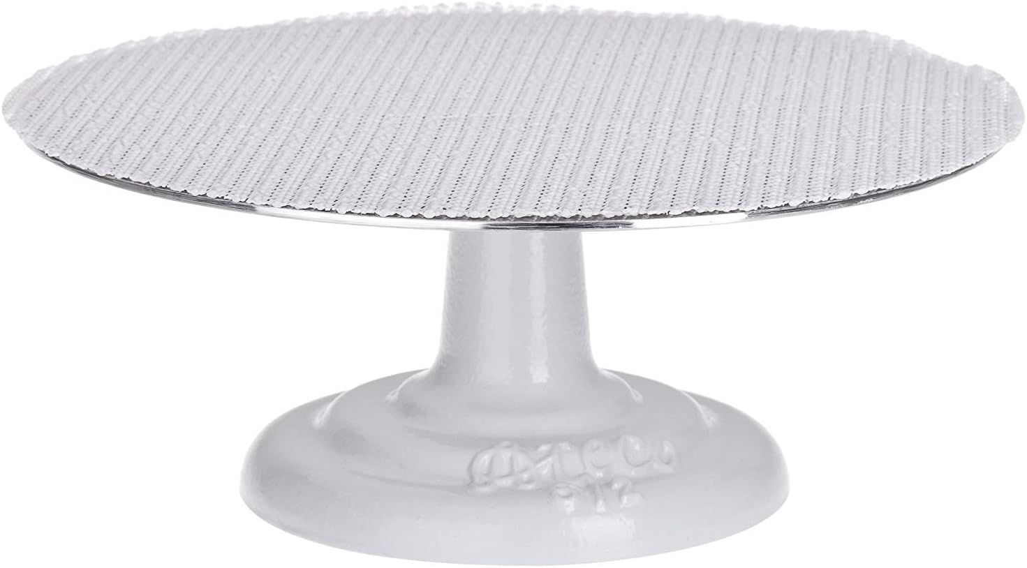 Plateau tournant de 30 cm - Rond standard pour décorateur - Plateau/présentoir à gâteau tournant avec base en fonte et plateau en aluminium