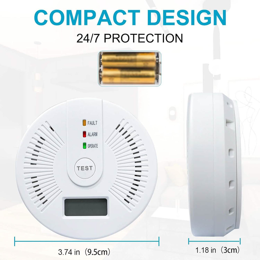 ポータブル一酸化炭素検知器 – 電池式COアラーム