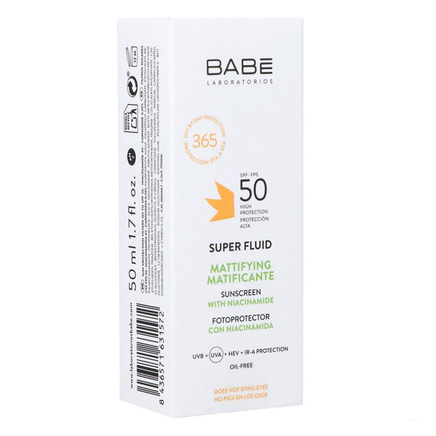 Babe Super Fluid Mattifying Sunscreen - SPF 50 | 50 ml