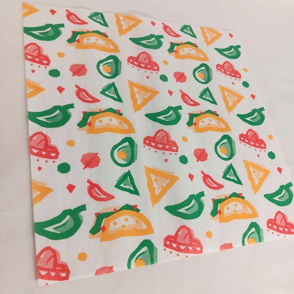 Papier d'emballage pour traiteur *Plusieurs couleurs disponibles en paquets de 100 à 1000*